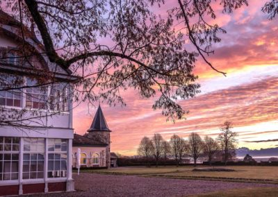 Chateau de Bossey - coucher de soleil